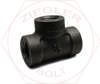 1/4 PIPE TEE BLK IRON SCH 80