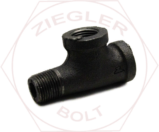 3/8 STREET TEE BLK IRON DOMESTIC