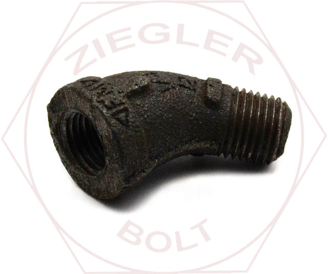 1/8 STREET ELBOW BLK IRON 45°