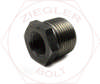 1/4 X 1/8 PIPE RED HEX BUSHING BLK DOM