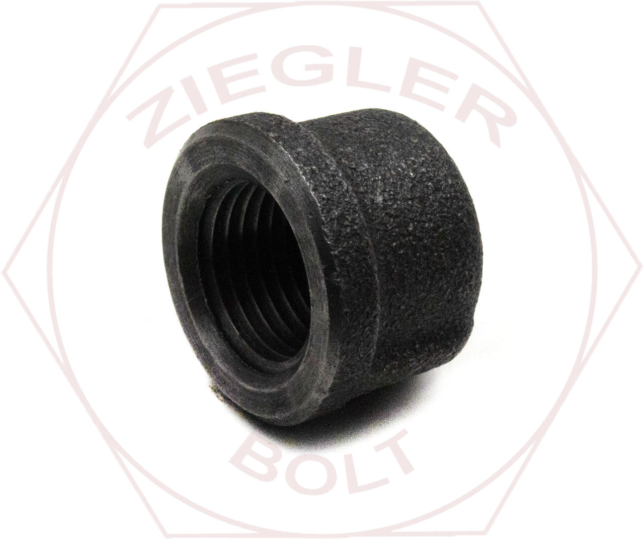 1/4 STEEL HEX PIPE CAP BLK DOMESTIC