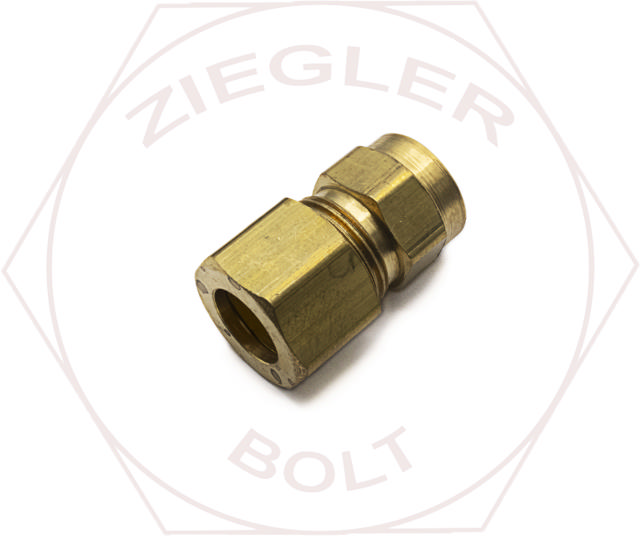 3/8T X 1/8P COMPRESSION FEMALE CONNECTOR BRASS
