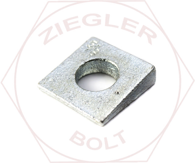1/4 SQUARE BEVEL WASHER MALLEABLE IMPORT ZINC