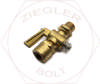 1/4NPT MALE & FEMALE PIPE SHUT-OFF VALVE BRASS
