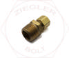 3/8T X 1/2P COMPRESSION MALE CONNECTOR BRASS