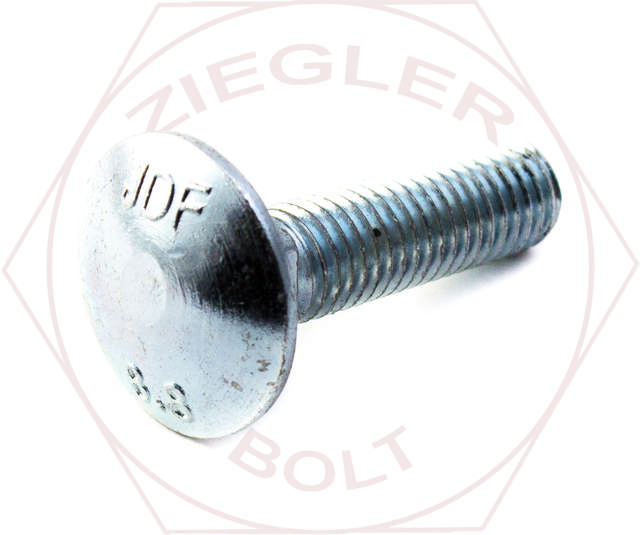 M12-1.75 X 40 CARRIAGE BOLT ZINC