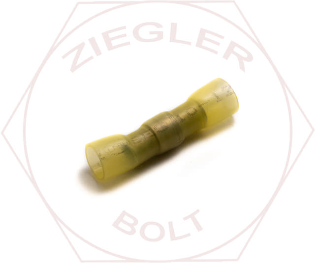  12-10 WIRE YELLOW CRIMP SOLDER & SEAL BUTT CONN