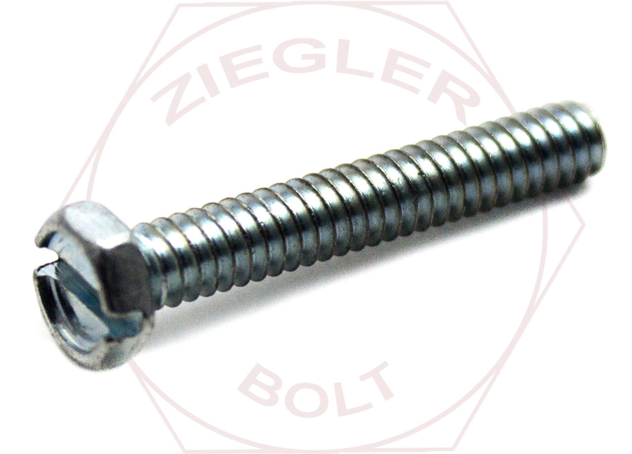 6-32 X 1 SLOT IND. HEX M/S ZINC