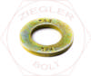 1/4 SAE FLAT WASHER THRU-HARD ZINC/YELLOW