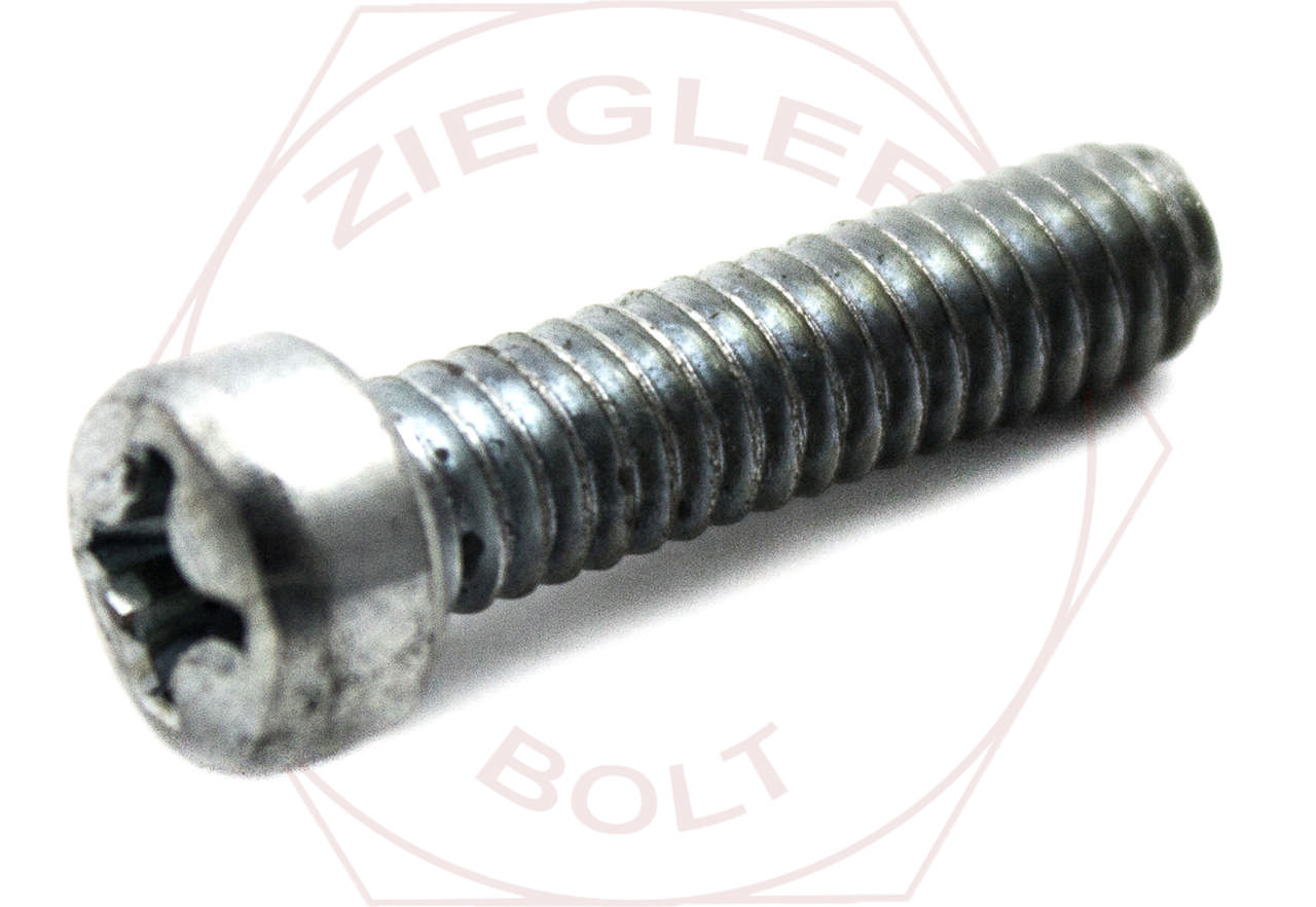 1/4-28 X 3/4 PHIL FILLISTER M/S FINE THREAD ZINC