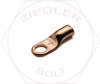  (2381-00) #2 GA 3/8 ST COPPER BATTERY CABLE LUG 