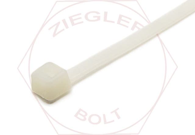 8'' NYLON CABLE TIE NATURAL 18 LB