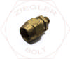 1/2 X 3/8-18NPT AIR BRAKE CONNECTOR HOSE END BRASS