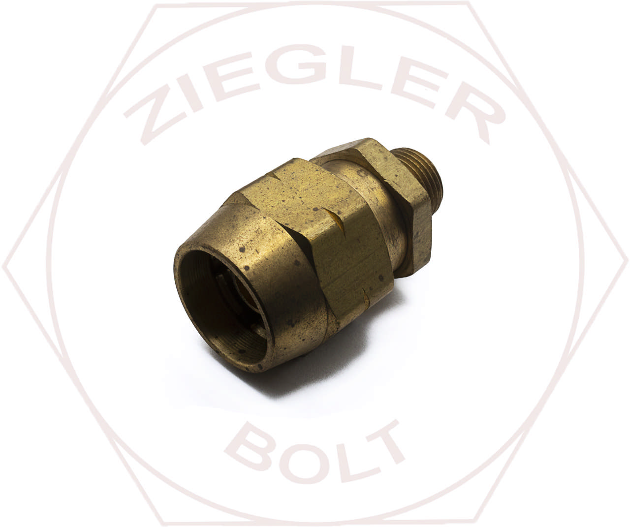 1/2 X 3/8-18NPT AIR BRAKE CONNECTOR HOSE END BRASS