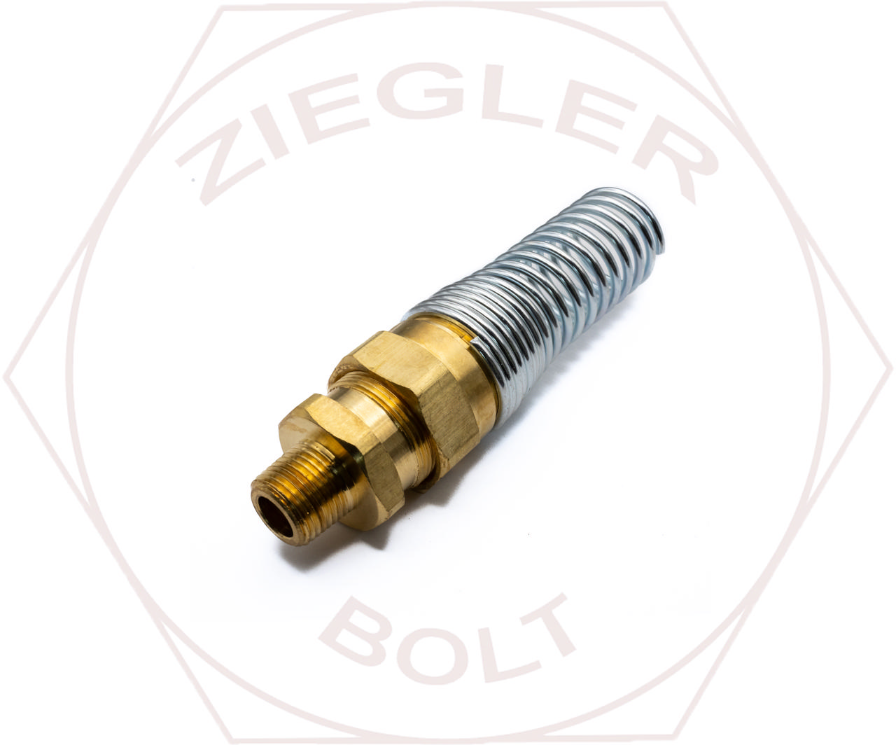 1/2H X 3/8-18 ID THRD SIZE CONN W/ SPRING GUARD