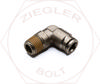M8 X 1/4 BSPP 90° P.T.C. NORGREN FITTINGS