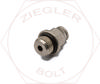 M6 X 1/4 BSP ISO G MALE CONNECT PUSH-IN FITTING