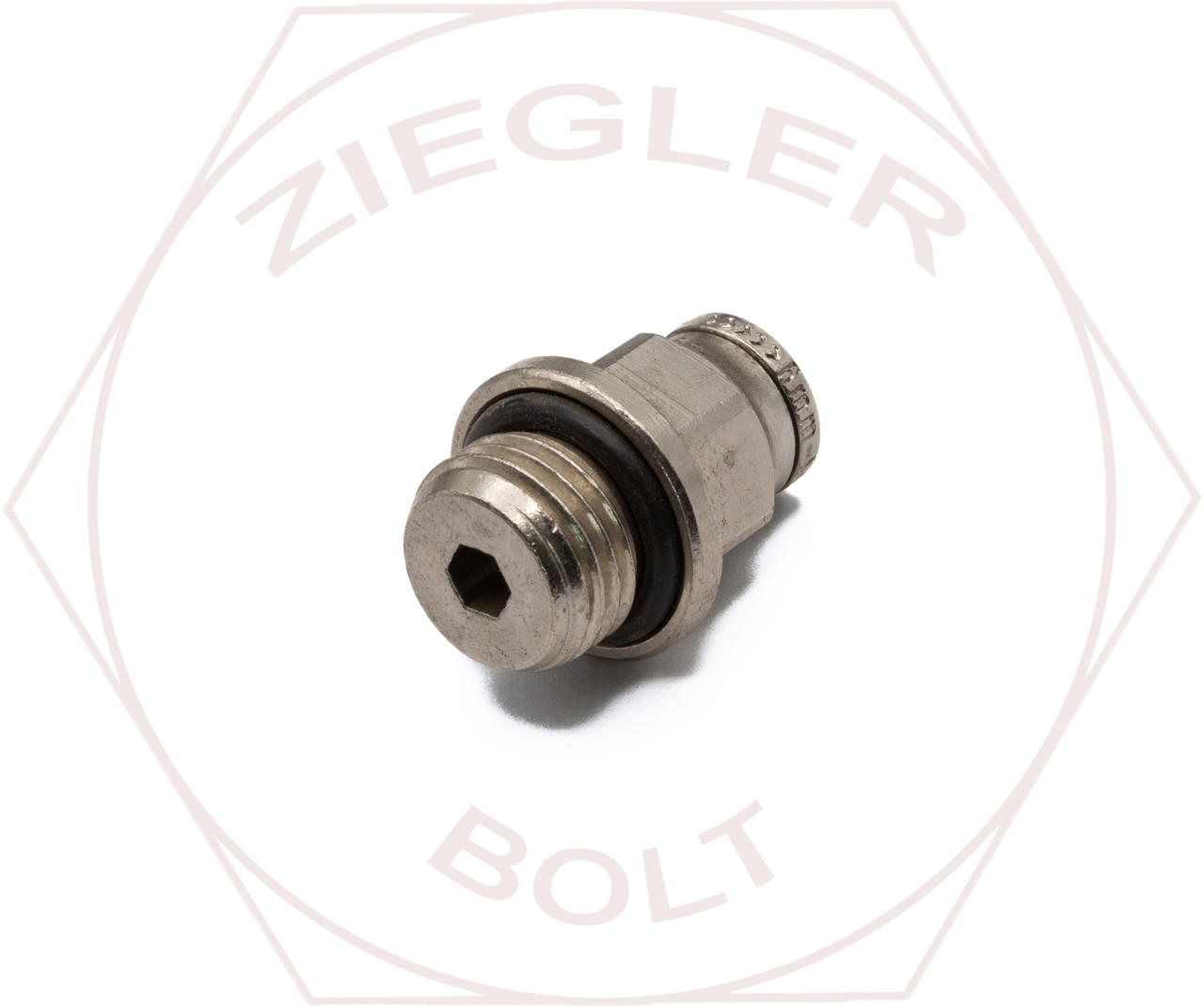 M6 X 1/4 BSP ISO G MALE CONNECT PUSH-IN FITTING