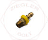 1/4 X 1/8 LOW PRESSURE MALE PIPE HOSE END BRASS