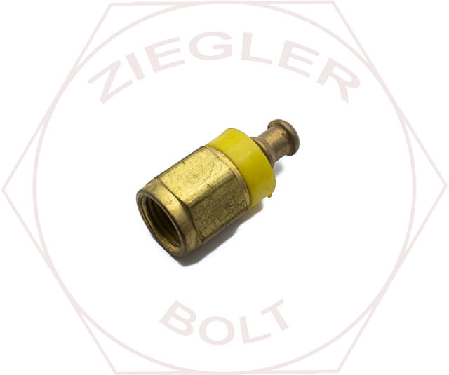 1/4 X 5/16 SAE FEMALE SWIVEL L/P HOSE END BRASS