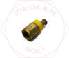 1/4X1/4 SAE 37 DG FEMALE SWIVEL L/P HOSE END BRASS