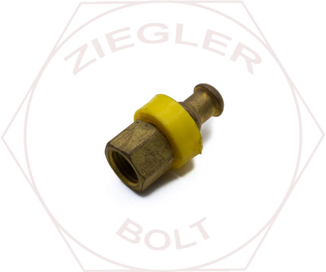 1/4 X 3/16 RIGIDINVERTED FEMALE L/P HOSE END BRASS