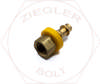 1/4 X 1/4 RIGHIDINVERTED FEMALE L/P HOSE END BRASS