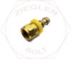 3/8 X 1/8 LOW PRESSURE MALE PIPE HOSE END BRASS