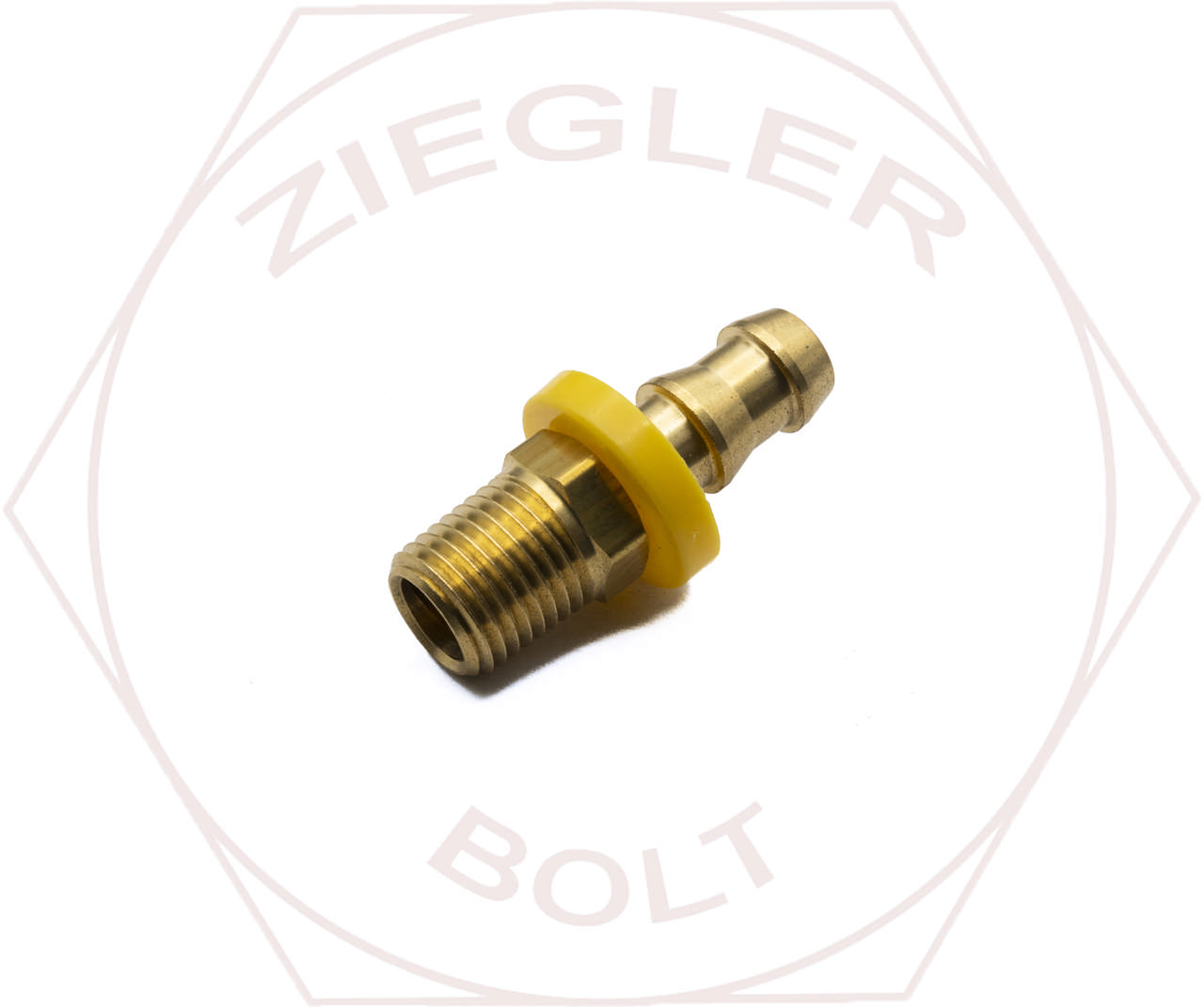 3/8 X 1/4 LOW PRESSURE MALE PIPE HOSE END BRASS