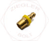 3/8 X 3/8 LOW PRESSURE MALE PIPE HOSE END BRASS