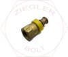 3/8 X 5/16 SAE FEMALE SWIVEL L/P HOSE END BRASS