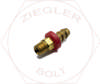3/8 X 3/8 SAE FEMALE SWIVEL L/P HOSE END BRASS