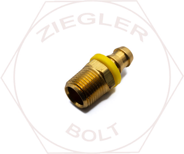 1/2 X 1/2 LOW PRESSURE MALE PIPE HOSE END BRASS