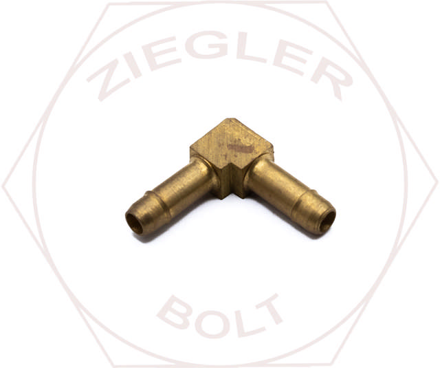 1/4 POLY BARB UNION ELBOW BRASS