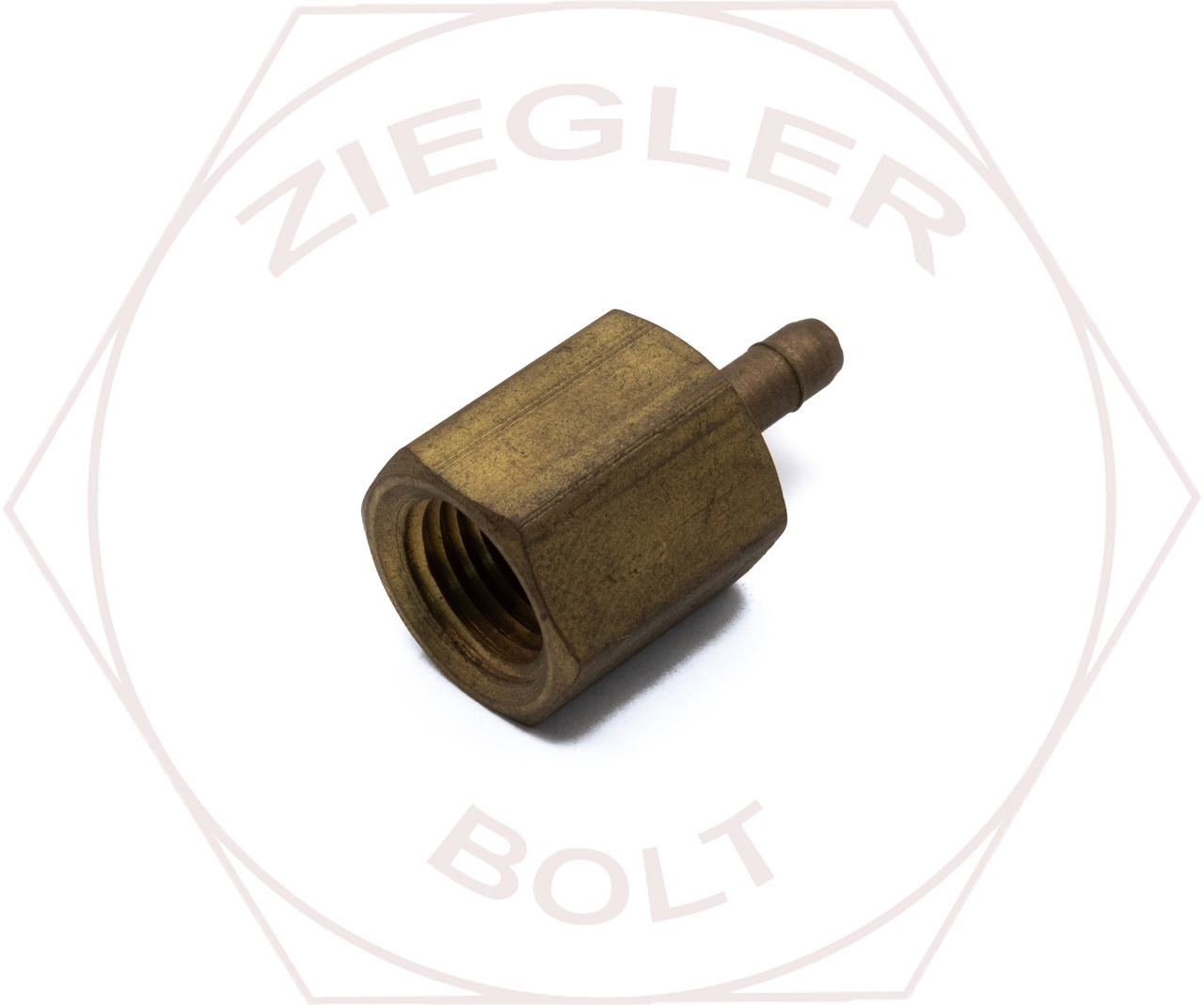 1/4 X 1/16 POLY BARB FEMALE CONNECTOR BRASS