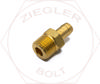 1/2 X 3/8 POLY BARB MALE CONNECTOR BRASS