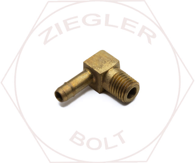 1/4 X 1/16 POLY BARB 90° MALE ELBOW BRASS