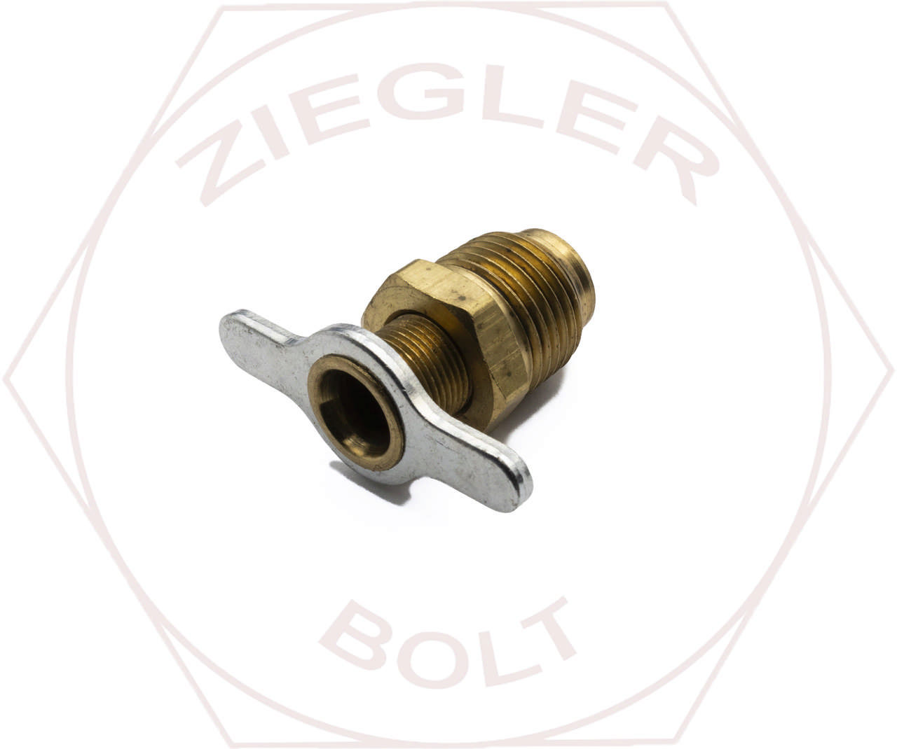 1/2P EXT SEAT SHUT-OFF VALVE BRASS STEEL HANDLE