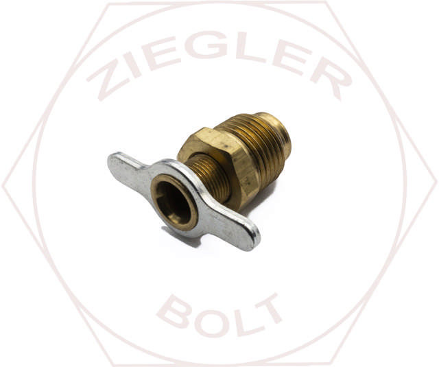 1/2P EXT SEAT SHUT-OFF VALVE BRASS STEEL HANDLE