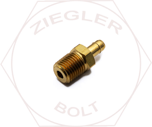 3/8 X 1/4 PUSH-IN MALE CONNECTOR BRASS