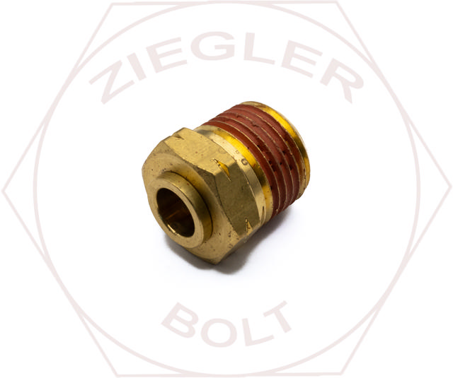 3/8 X 1/2 PUSH-IN MALE CONNECTOR BRASS