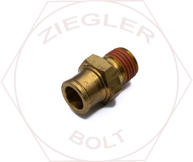 1/2 X 3/8 PUSH-IN MALE CONNECTOR BRASS