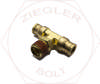 3/8 X 3/8 MALE BRANCH TEE SWIVEL BRASS