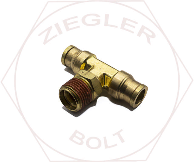 3/8 X 3/8 MALE BRANCH TEE SWIVEL BRASS