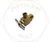 1/4P ANGLE BIB DRAIN VALVE BRASS