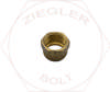 3/8 TUBE POLYTUBE NUT BRASS