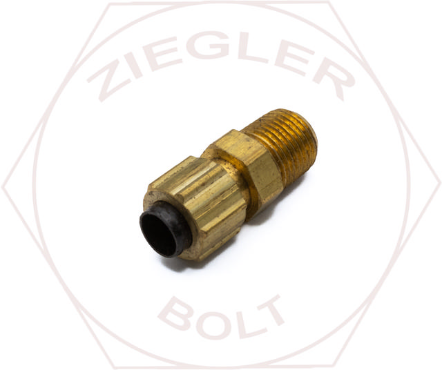 1/4 X 1/8 POLYTUBE MALE CONNECTOR BRASS