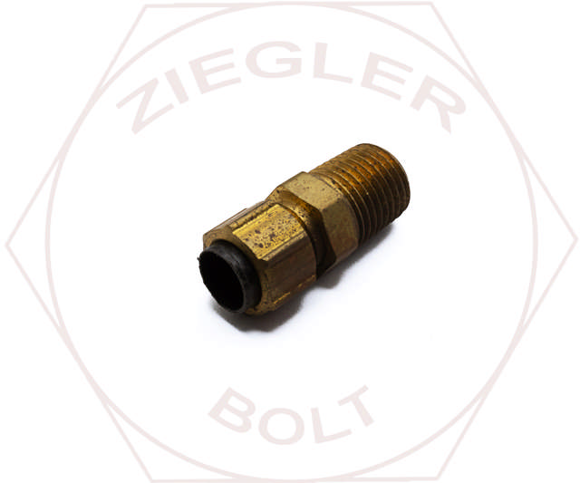 3/8 X 1/4 POLYTUBE MALE CONNECTOR BRASS