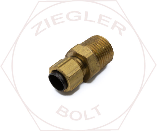 3/8 X 3/8 POLYTUBE MALE CONNECTOR BRASS