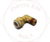 3/8T X 1/8P POLYTUBE MALE ELBOW BRASS